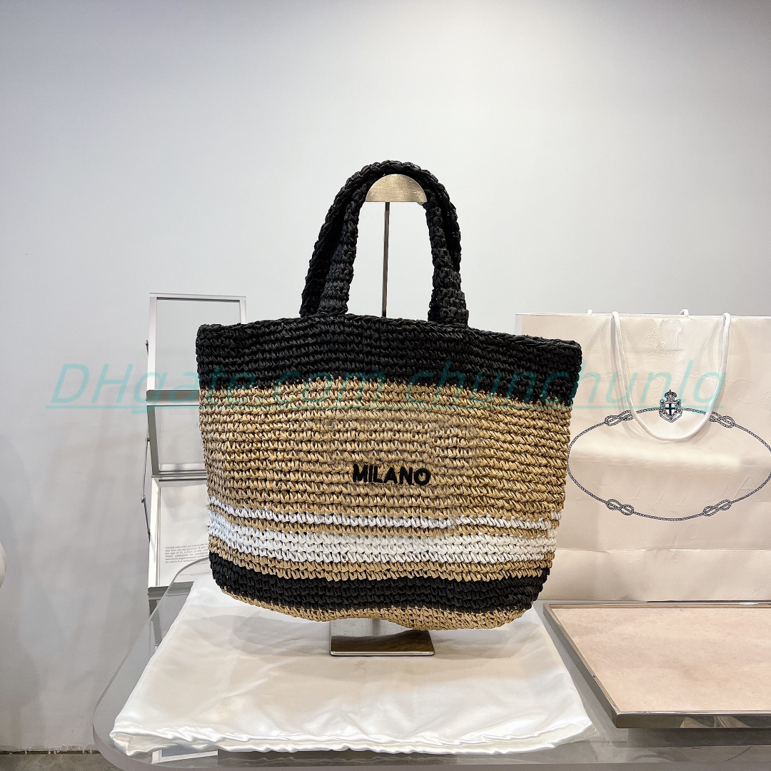 Luxury designer Women shoulder bags Totes Coconut fiber Tote bags Fashion handbags Cross Body bags New manual items embroidery arge casual shopping bags Woven bags