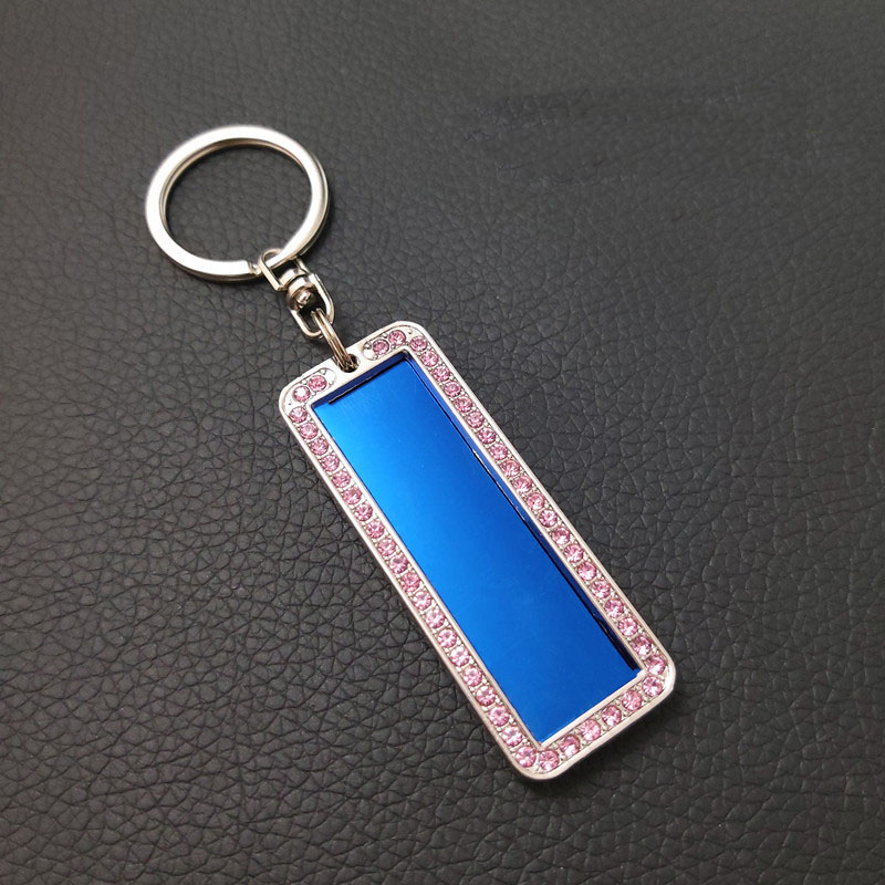 Keychain Car License Stainless Steel Keychain Men's and Women's Bag Keychain Pendant Accessories