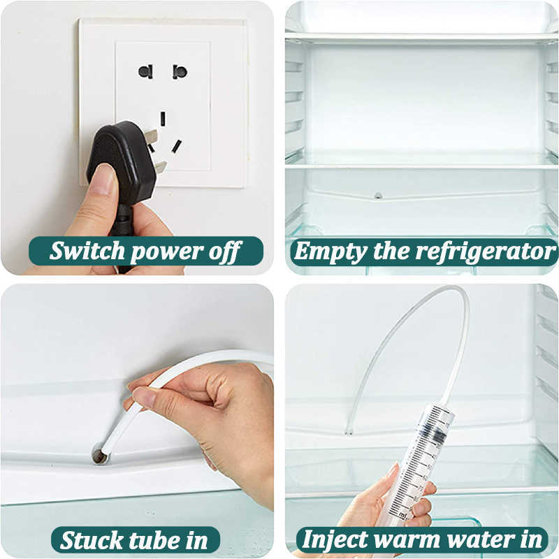 Cleaning Brushes Refrigerator Drain Hole Clog Remover Dredge Cleaning Tools Fridge Hole Brush Water Outlet Cleaner for Household Clean G230523