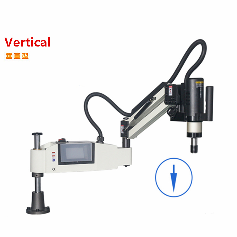 M2-M20 CNC Machine de taraudage électrique Servomoteur Tapper Forage avec mandrins Machine de filetage de puissance de bras facile