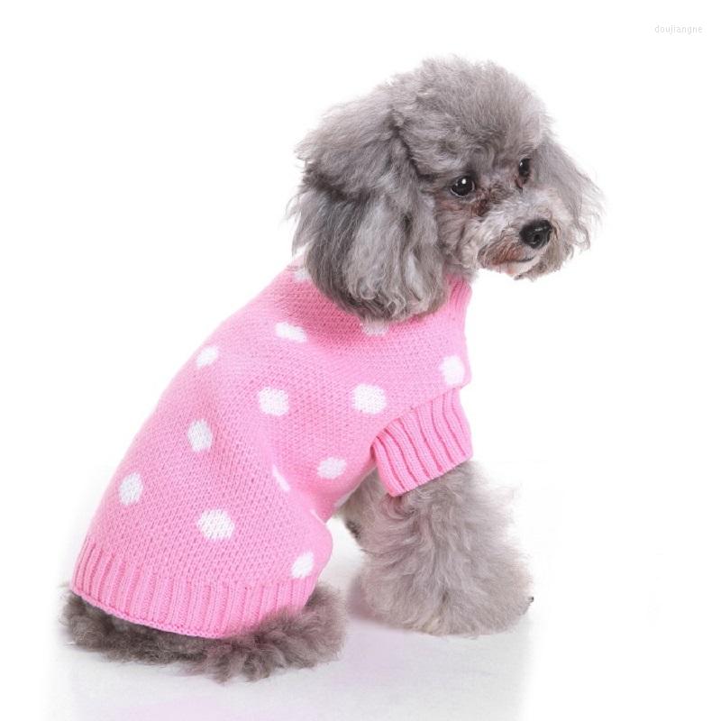 Dog Apparel Warm Cat Clothes Winter Christmas Cats Sweater Cartoon Print Pet Clothing Knitting Costume Coat For Puppy Small Pets