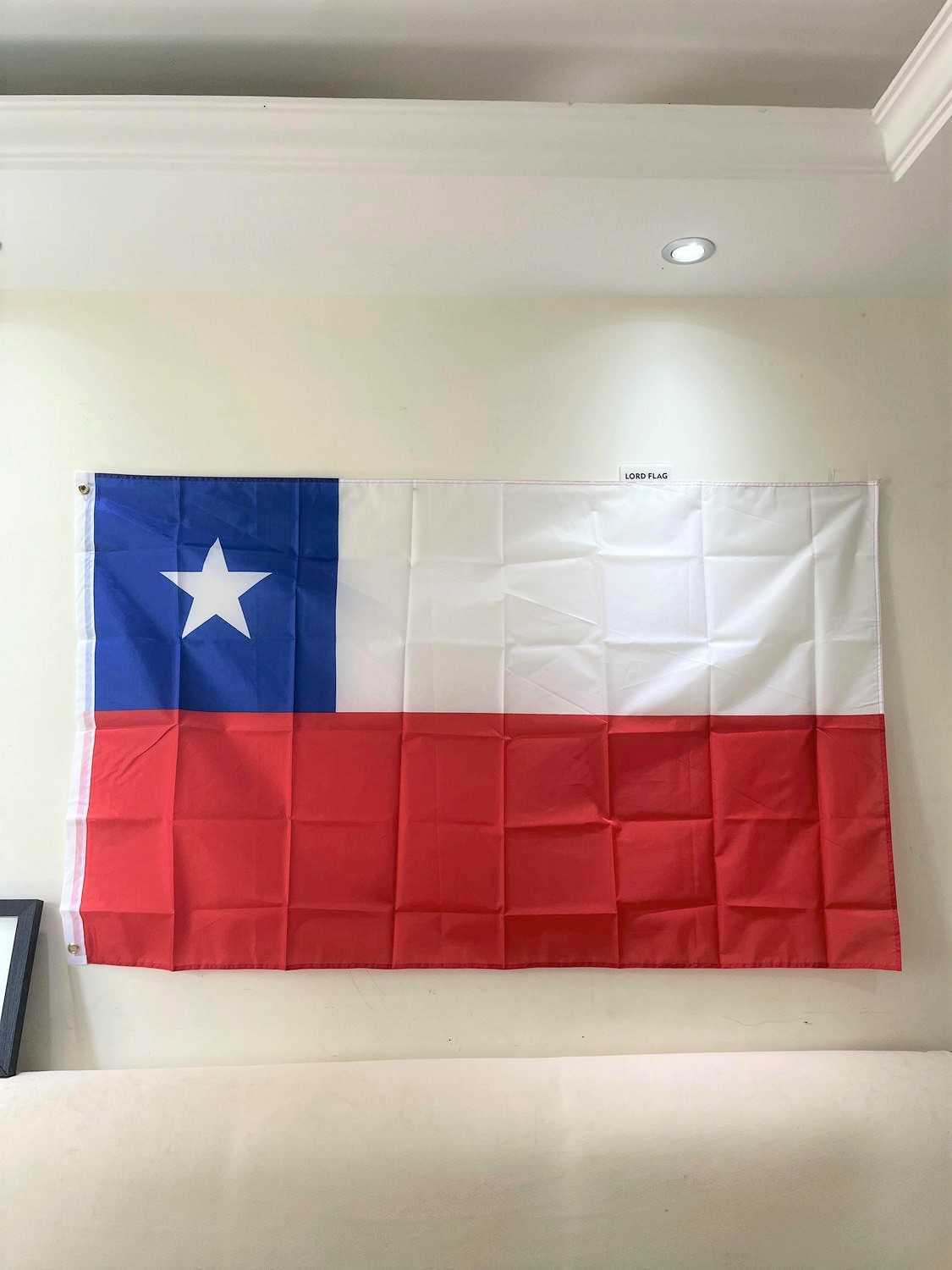 Бесконечные флаги Бесплатная доставка CL Chilean National Flag 90*150 см. Чили Флаг 100% полиэфир с 2 проталкивающимися для подвешивания G230524