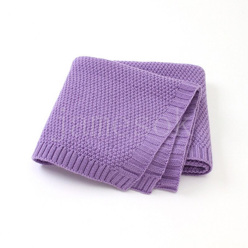 Baby Solid Towel Couverture des serviettes en tricot nouveau-nés Babys Swaddle Wrap carré couverture de 358