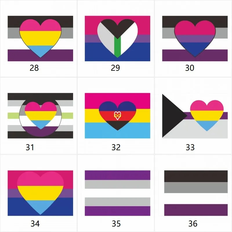 3 * 5Fts 90x150cm LGBT Gay Pride Drapeau Arc-En-Ciel Personnalisé Décor À La Maison Gay-Friendly LGBT Drapeau Bannières Direct usine en gros