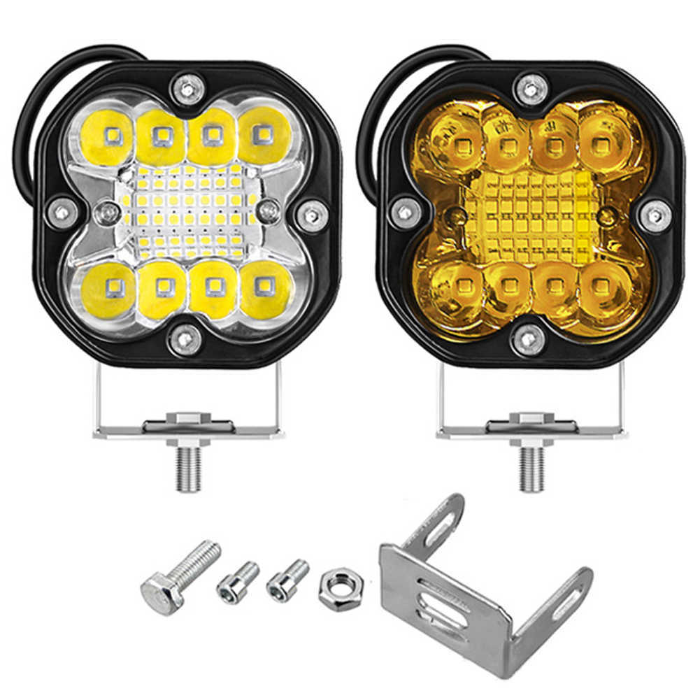 Ny 3 -tums LED -arbetsljus 12V 44W -strålkastare för motorcyklar översvämningar LED -stångljus för bilbil 4x4 off road atv