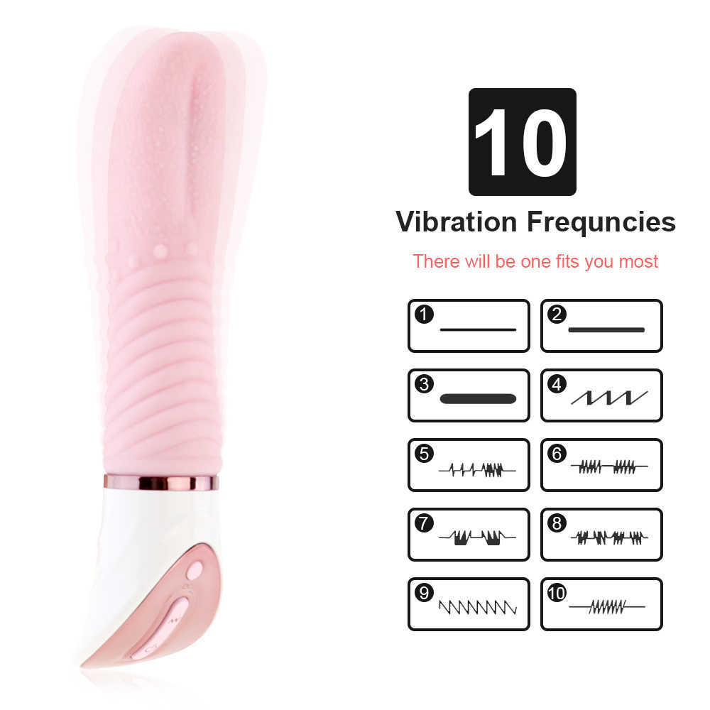 Big Tongue 2 In Oral Clitoride Stimolatore Dildo Vibratori Massaggiatore Vagina Sex For Women Flirting Toys Sexo 70% Outlet Store Sale