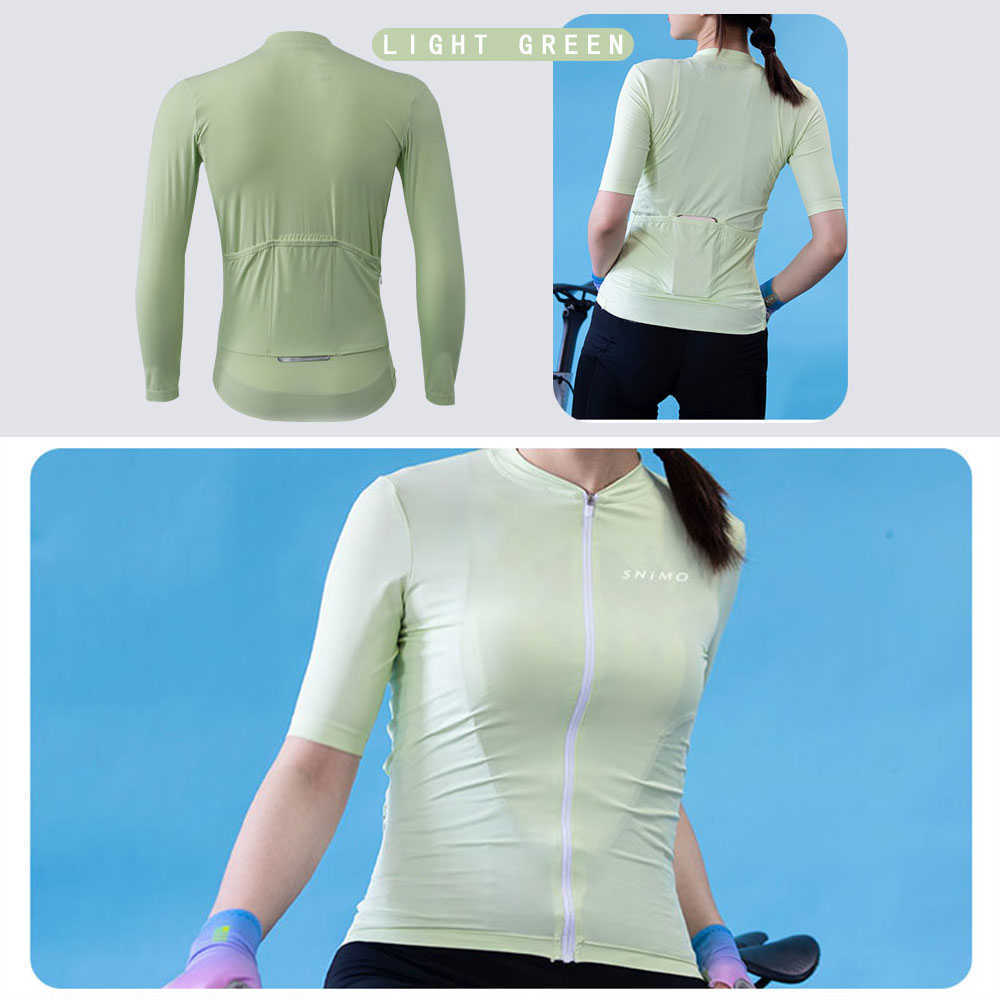 Cykling Jersey Long Seve Bluza Poliestru Wysoka jakość materiału Unisex Hot SA 2021 AA230524