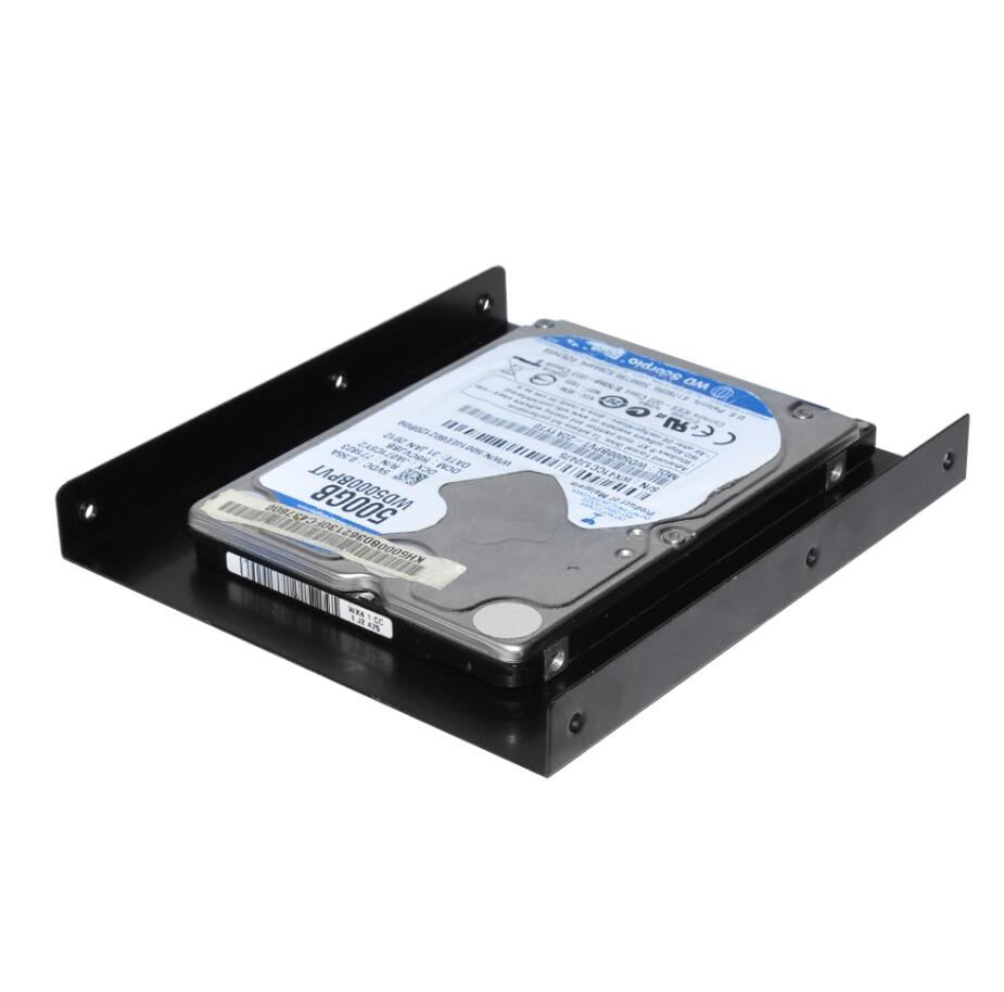 Metal SATA IDE 2,5 tum SSD HDD till 3,5 tum HDD SSD -fodral Caddy Adapter Holder för stationär dator med skruvar