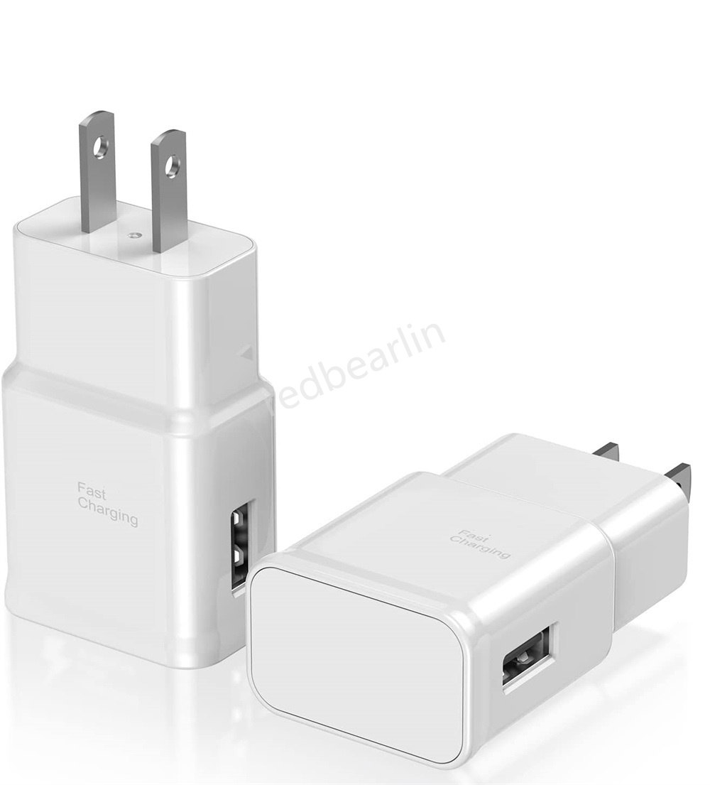 Chargeur mural USB à charge rapide, adaptateur complet 5V 2A, prise US EU pour Samsung Galaxy S20 S10 S9 S8 S6 Note 10 S23 S22 Utral