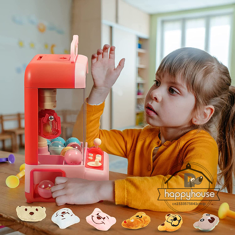 Mini Machine à griffes pour enfants jeu d'arcade électronique jouets d'intérieur avec musique lumière bonbons prix distributeur jeu jouets pour filles garçons