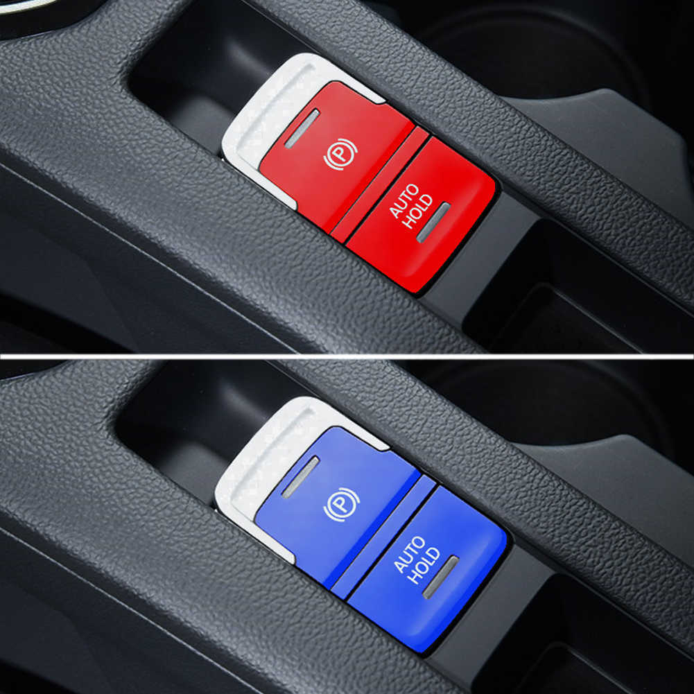 Nuevo coche freno de mano Auto Hold p interruptor botón cubierta tapa ajuste protección accesorios de estilo para Vw Golf 7 7,5 Mk7 en 2015-2019