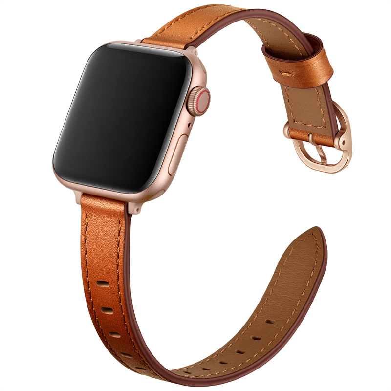 Szczupły oryginalny pasek z pętlą z metalową klamrą na zegarek Apple Watch 8 Ultra 7 6 5 4 3 3 seria opaski na rękę iwatch 44 mm 49mm 42 mm 40 mm 38 mm Akcesoria