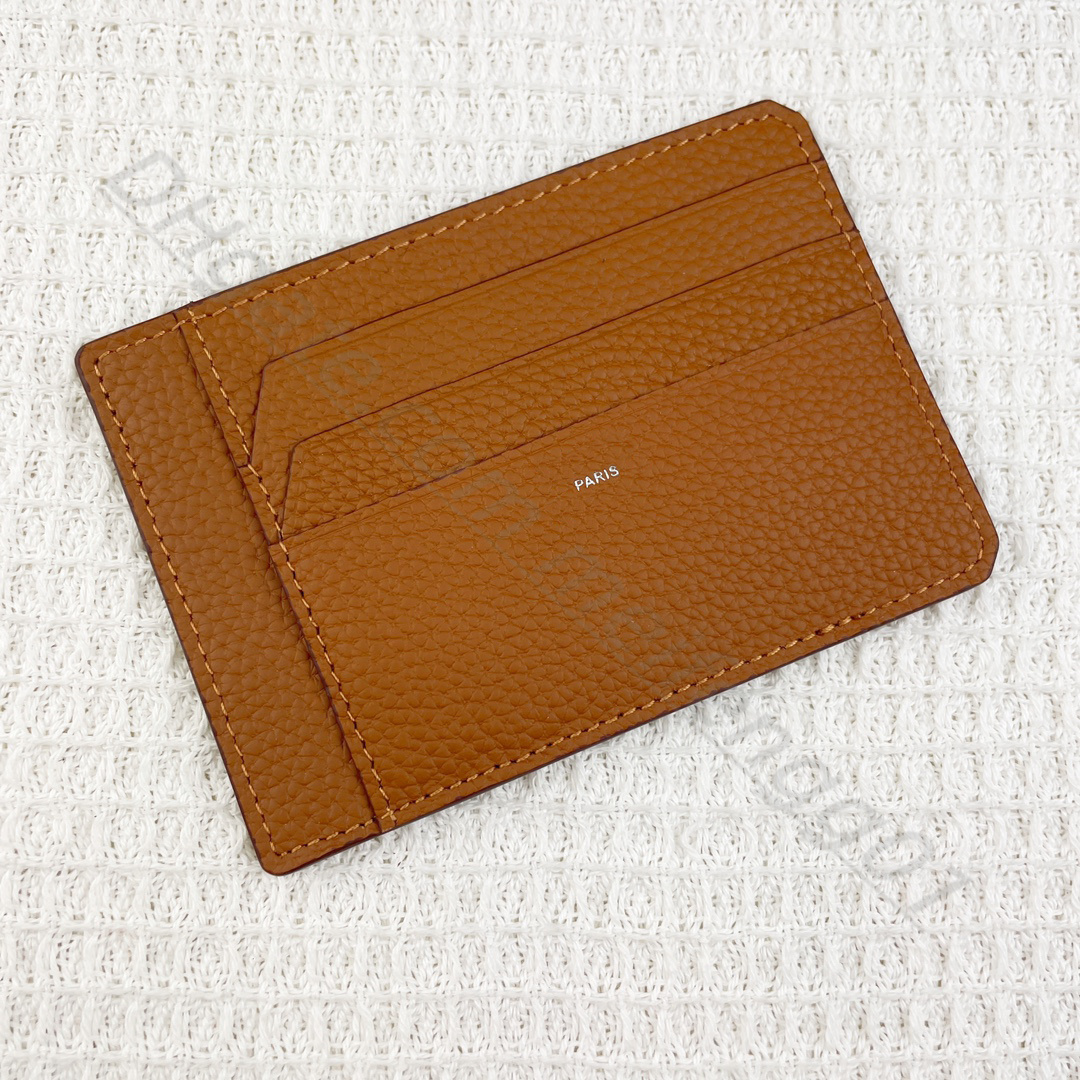 Porte-clés Porte-monnaie de créateur de luxe Porte-monnaie court pratique pour femme Pochette porte-cartes en cuir véritable Emplacements pour cartes de crédit Porte-cartes Boîte d'origine