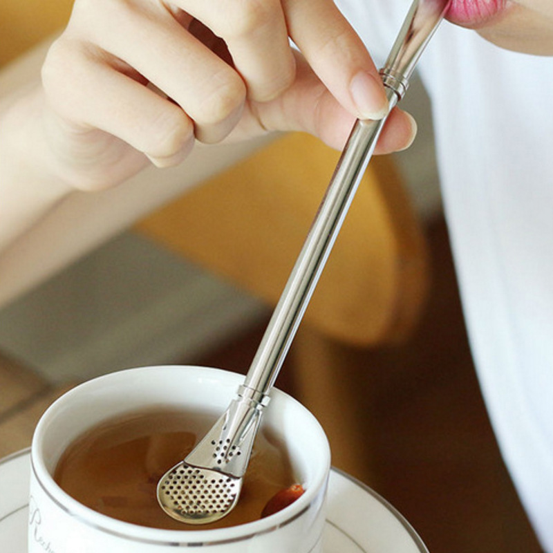 Stainless Steel Drinking Straw Filter Handmade Yerba Mate Tea Bombilla Gourd Washable Practical Tea Tools Bar Accessories 