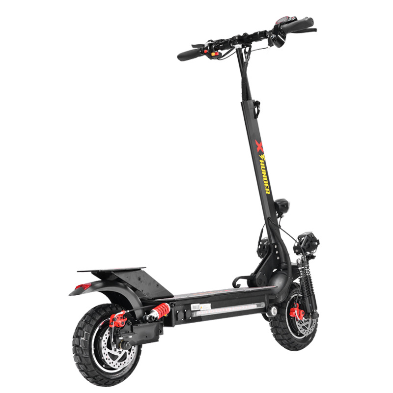 ADULT ELECTR SCOOTER 2400W Fold E Scooter 48V Double Moto Powerful Electric Scooter Off-Road VELOCIDADE 60km/h 10 Polegada