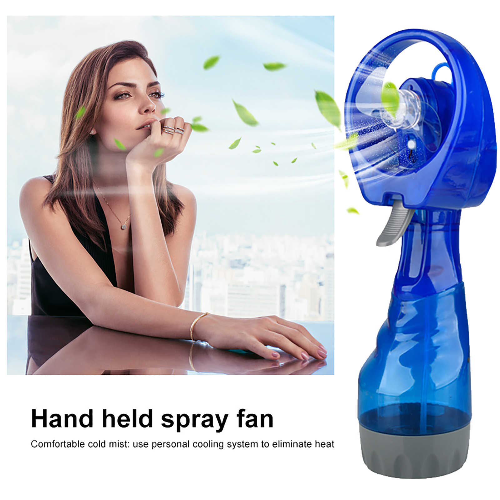 Nowy przenośny wentylator mgły Outdoor Water Water Fan Summer Mini Handheld Travel Water Spray wentylator biuro Office chłodnica powietrza chłodnica