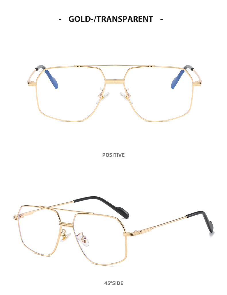 Exquisiter Metallunregelmäßigkeitsrahmen, superklare Damen-Sonnenbrille, hochwertige Linsenbrille, Persönlichkeit, Herren-Reiseverfärbungssonnenbrille, mehrere Farben