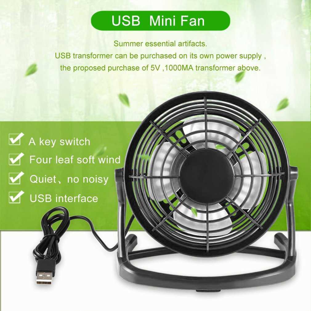 Nieuwe mini USB Fan Office Portable Fans Cooler Cooling Desktop Mute Fans stil Universal voor auto -notebook Computer Student Fans