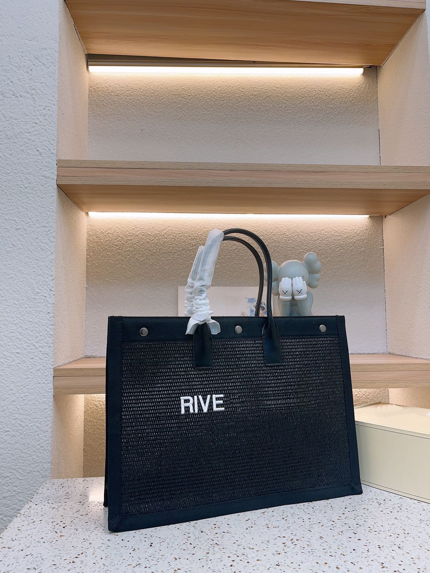 高級トレンド女性ハンドバッグRive Gauche Toteショッピングバッグハンドバッグトップリネン大きなビーチバッグデザイナー旅行クロスボディショルダーサッチェルウォレット