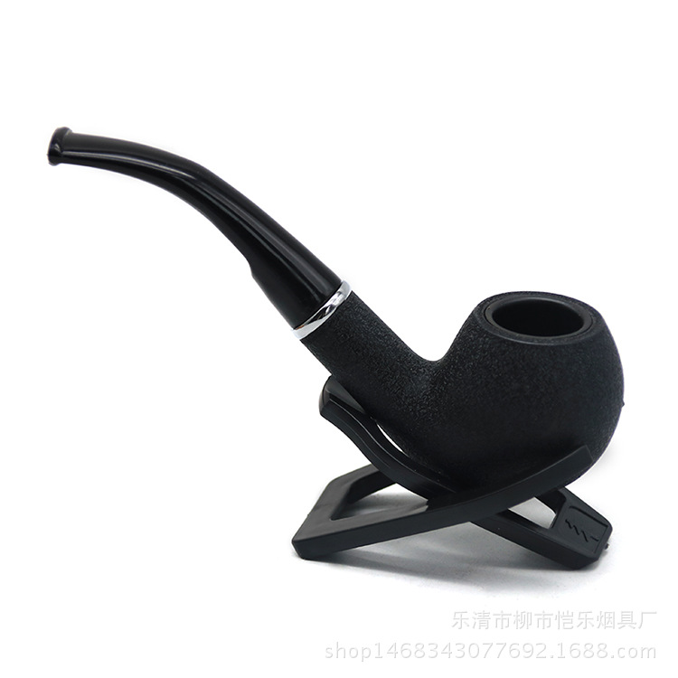 Smoking Pipes Black frosted resin pipe for men