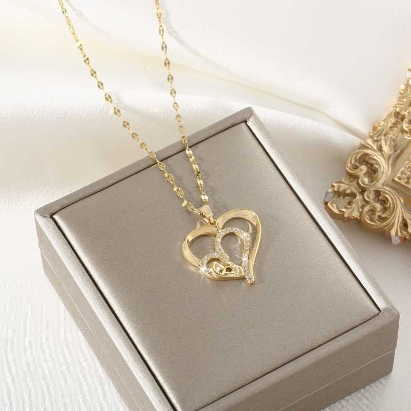 Necklaces Classic Love Mother Children's MOM Pendant Chain Charm Necklace Women's Copper Jewelry Accessories Party Gift G220524