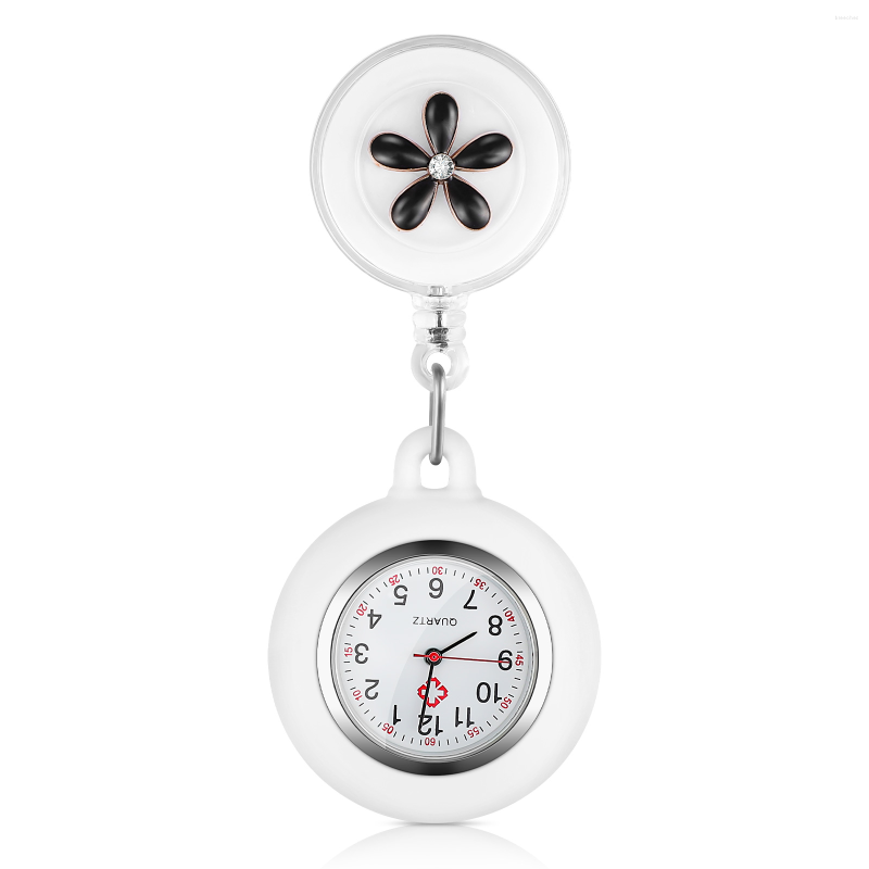 Relógios de bolso relógio de lapela para enfermeiros médicos clipe- sobre folhas penduradas padrão FOB retrátil
