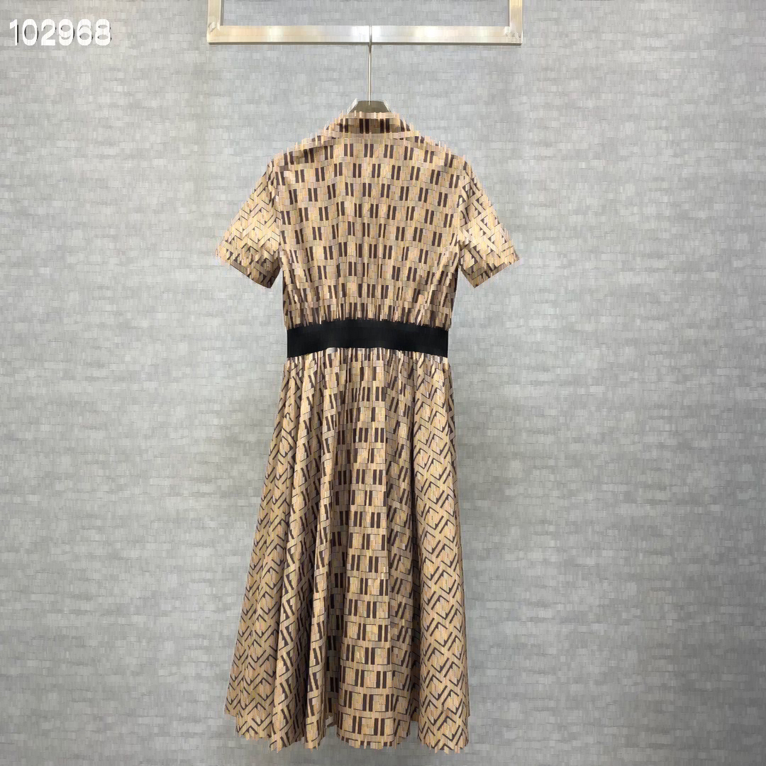 Luxe designer hoogwaardige klassieke jurken voor vrouwen zomerjurk mode casual feest shirts jurk dames kleding met riem f1009
