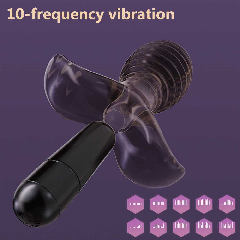 Anal Vibrator Massage Prostate Massage Sex Toy dla mężczyzn Kobiety masturbator wibrujący wtyczki rozszerzające odbyt Expander