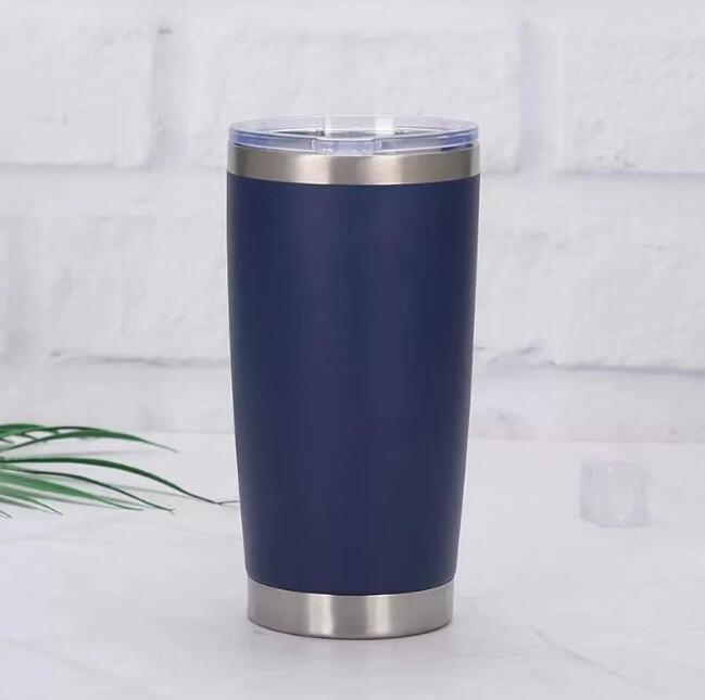 Ny 2023 Drinkware Water Bottle Tumbler Travel Car Mug Double Wall Cold eller Beer Coffee Cup Vakuumkolvar Isolerade rostfritt stål Termos 20oz