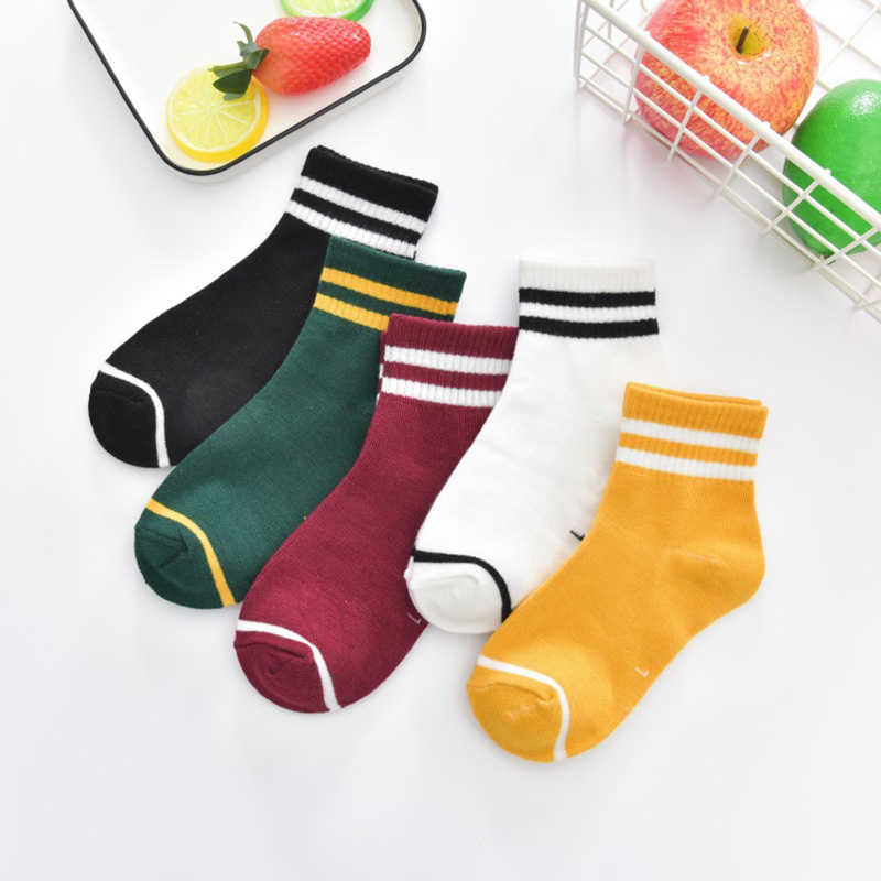 Socks of cotton student children's floor autumn spring multi-color socks for boys and girls G220524