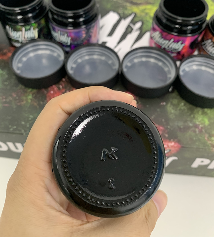 Nouveau 3,5 grammes de fleurs Alien Labs emballage de pot en verre noir autocollants Alienlabs conteneur de 60 ml concentré Monnrock COOKIES Packs