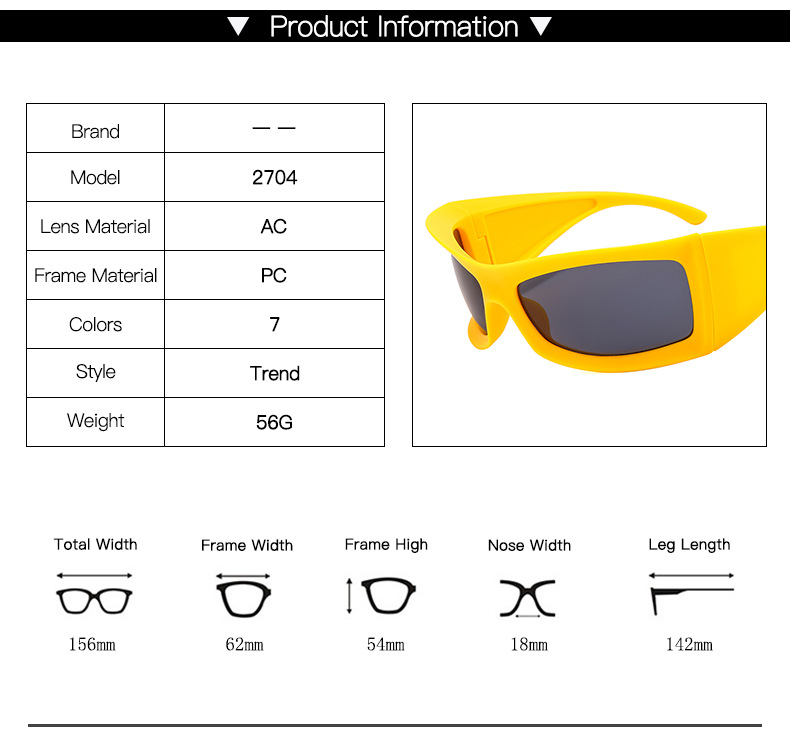 Y2K Steampunk zonnebril Mode Big frame bril bril Riding Zwarte Witte tinten Oversized zonnebril voor vrouwen Men SG606