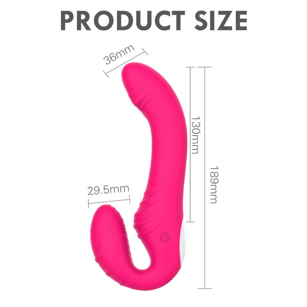 Realistic Vibrators Strapless Strap on Panties Dildo For Lesbian Double Head Clitoris Stimulate Sex Toys for Couple