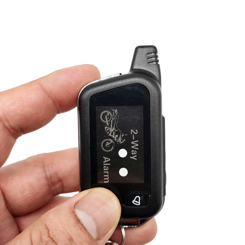 New Two Way Motorcycle Alarm Starts With Remote Control For Moto lock Double-Sided Alarm System Theft Protection LED Display Warning