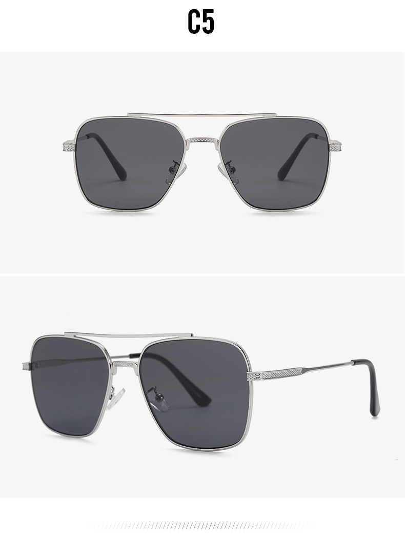 Luxus-Stil, superklare Damen-Sonnenbrille, Fahrbrille, Persönlichkeit, Herren-Reise-Verfärbungs-Sonnenbrille, Metallrahmen, Shades-Brille