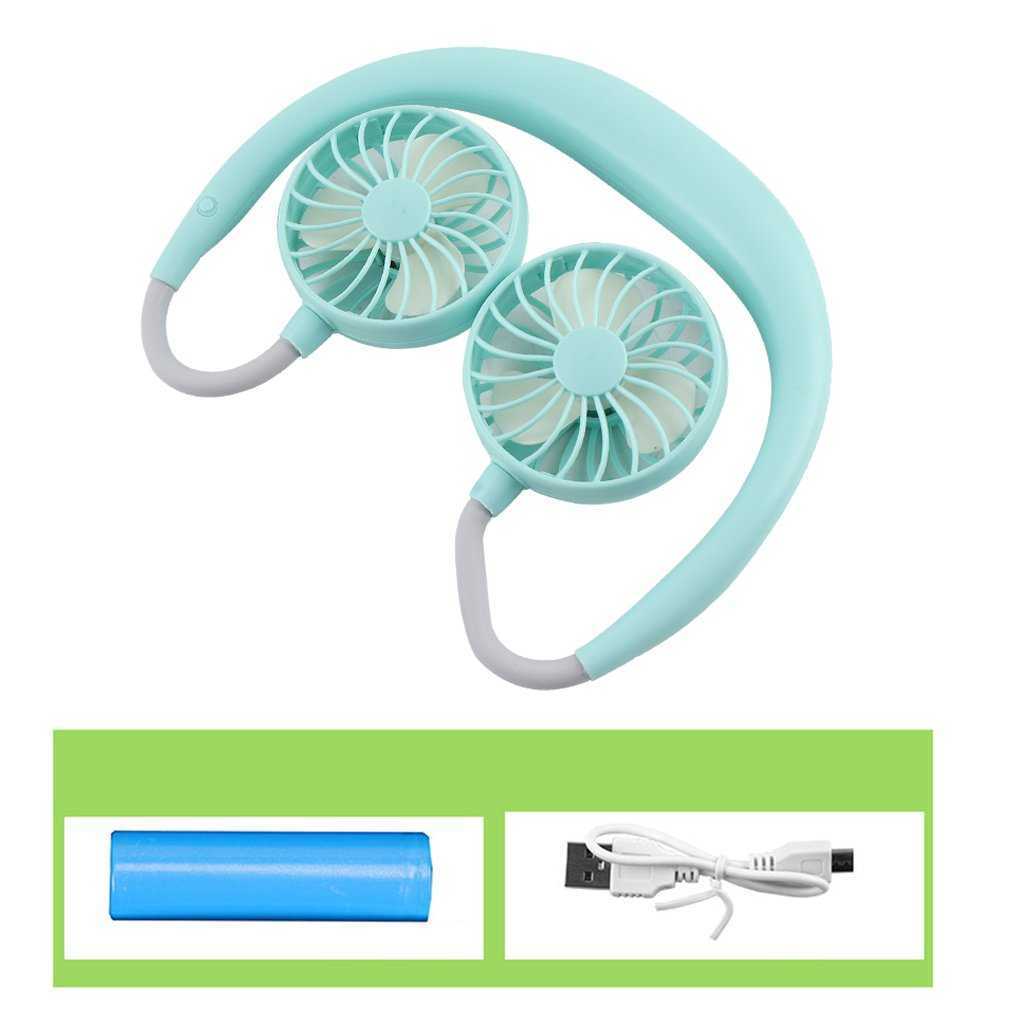 New Halter Portable Lazy Sports Fan Mini Hanging Neck Fan USB ricaricabile Sport manuale Fan Air Cooler mini condizionatore d'aria Outdoo