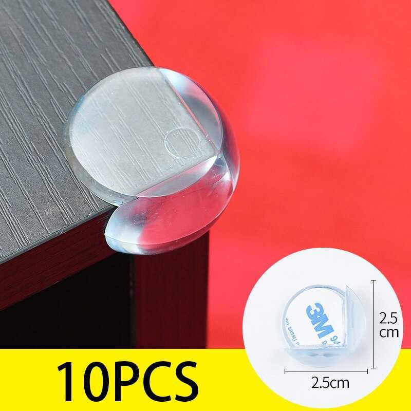 Coussins de bord d'angle 10 pièces de protection d'angle de sécurité de coussin pour enfants en PVC transparent anti-collision bébé protecteur de collision coin de table G220525