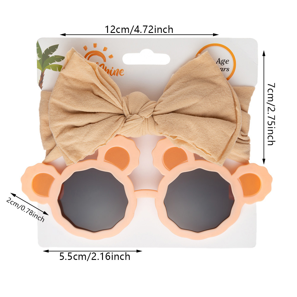 Kreskówkowe okulary przeciwsłoneczne Dziewczyny nadruki nylonowe opaska na głowę dziewczynka dziewczyna nadmorskie okulary mentalne akcesoria dla dzieci