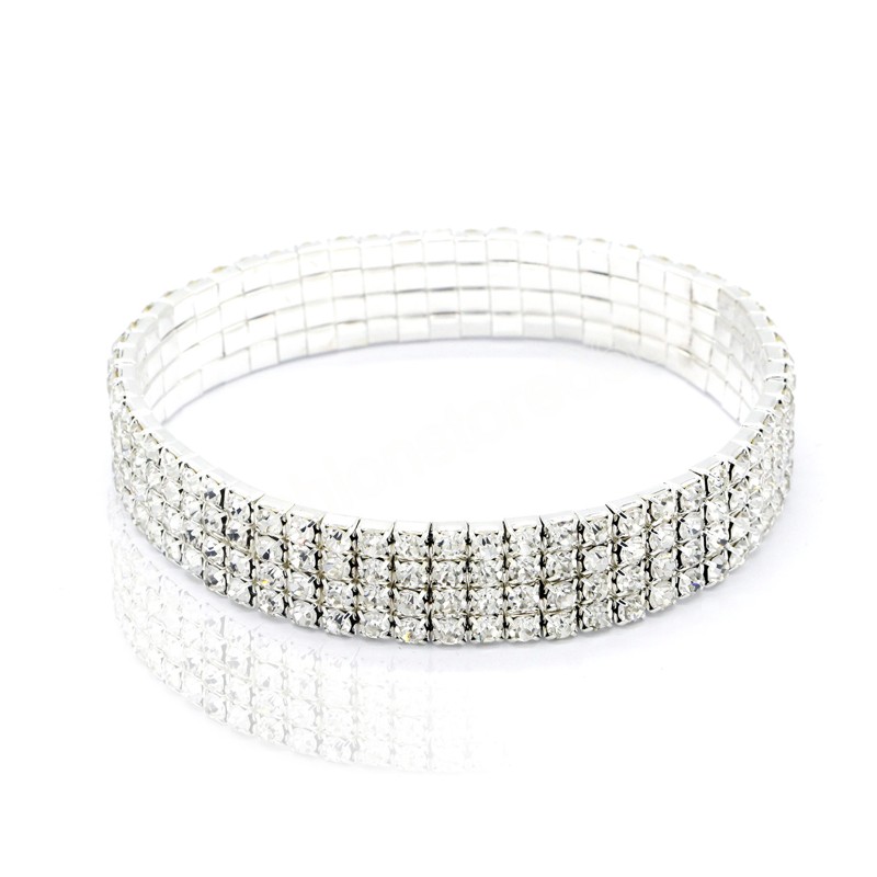 Mode Strass Tennis Cheville Pour Femmes Multi-couche Cristal Chaîne Élastique Sur La Jambe Femme D'été Plage Cheville Bracelet Bijoux