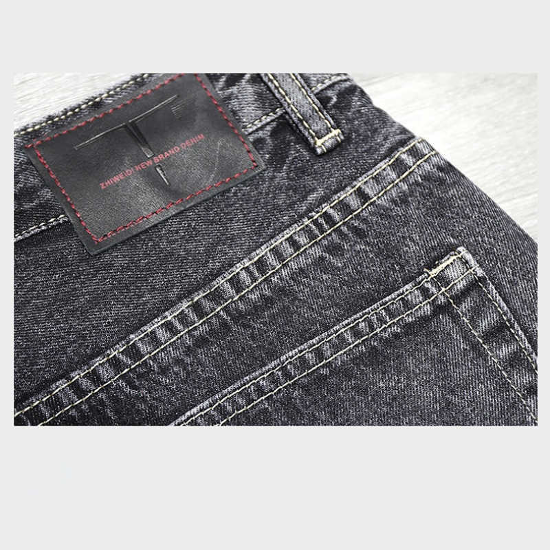 Shorts Męski Denim Nowe letnie bermudy drukowane spodnie męskie odzież retro szara prosta młodzież dżinsowe spodenki P230525