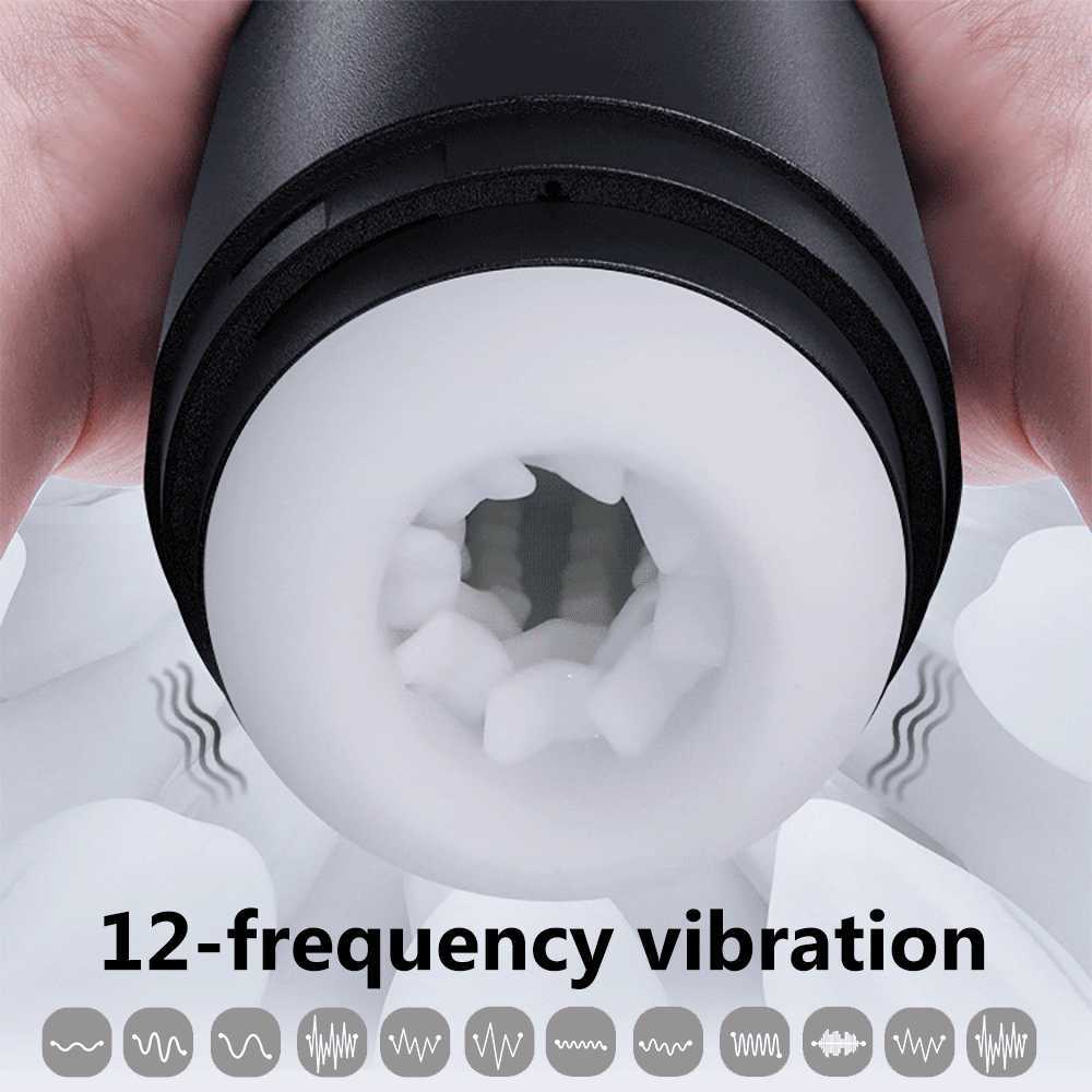 Automatische mannelijke masturbator Cup Vibration Real Vagina Pocket Pussy Oral Sex Machine speelgoed voor mensen volwassenen