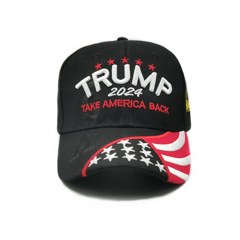 2024 Wybory prezydenckie Trump Prezydencki kapelusz baseballowy Trump Regulowany prędkość Bawełniana kapitał sportowy Szybka wysyłka DHL/UPS/FedEx