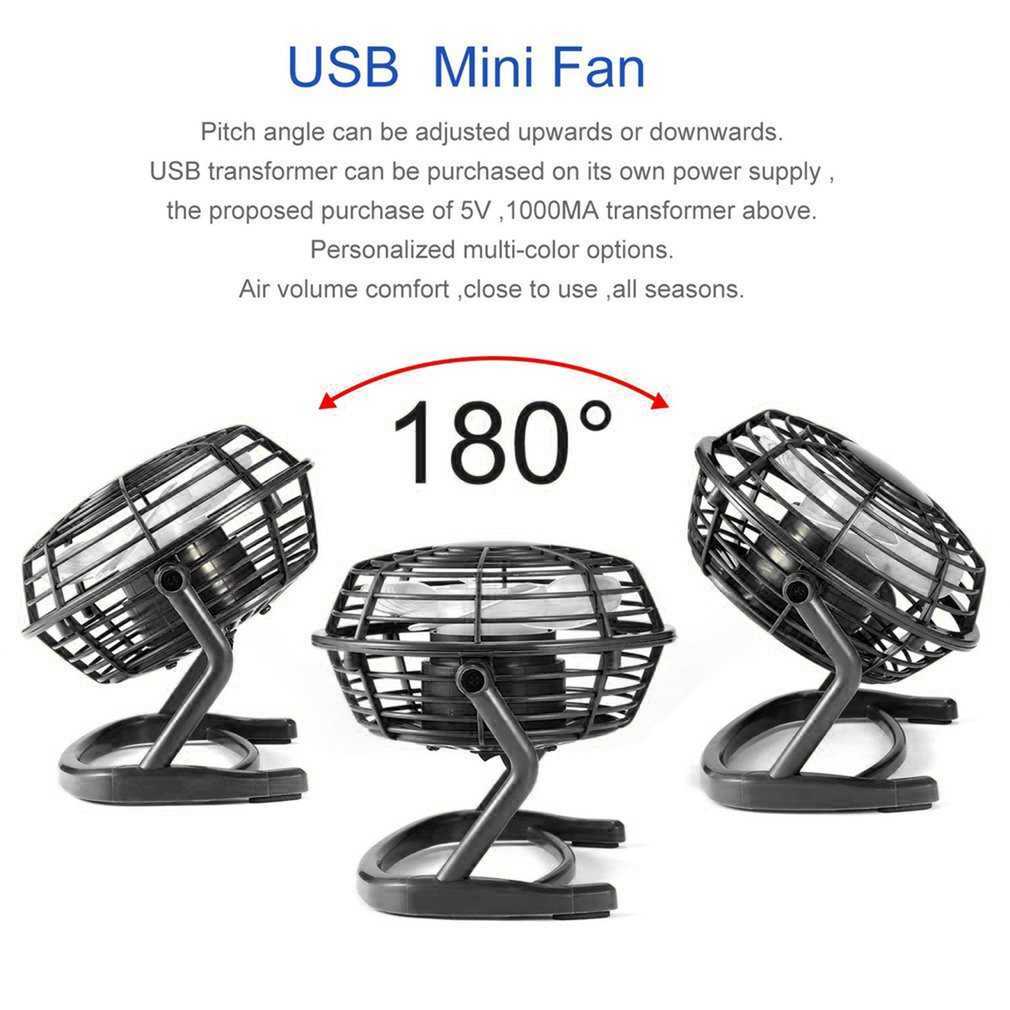 Nieuwe mini USB Fan Office Portable Fans Cooler Cooling Desktop Mute Fans stil Universal voor auto -notebook Computer Student Fans