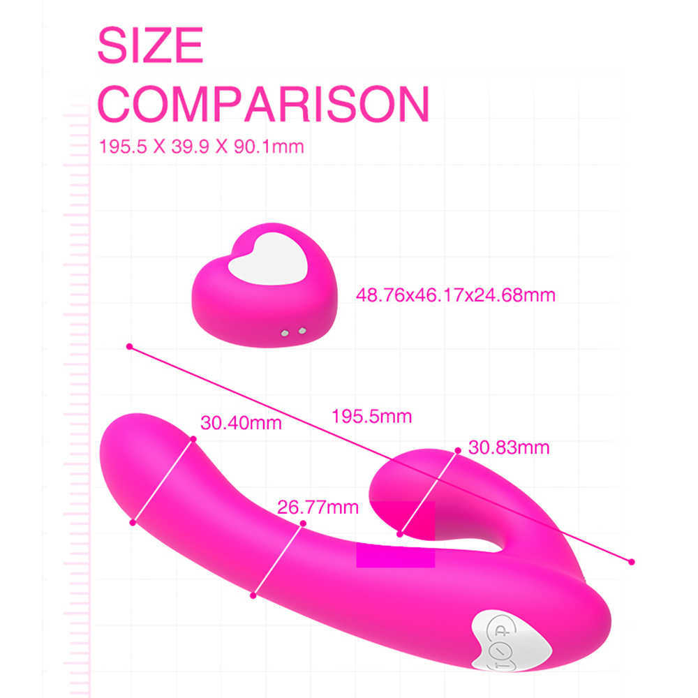 Realistischer Dildo-Vibrator-Massagegerät, trägerlos, zum Anschnallen, lesbischer Doppelkopf, stimuliert die Klitoris, Sexspielzeug für Paare, Dual-Motor