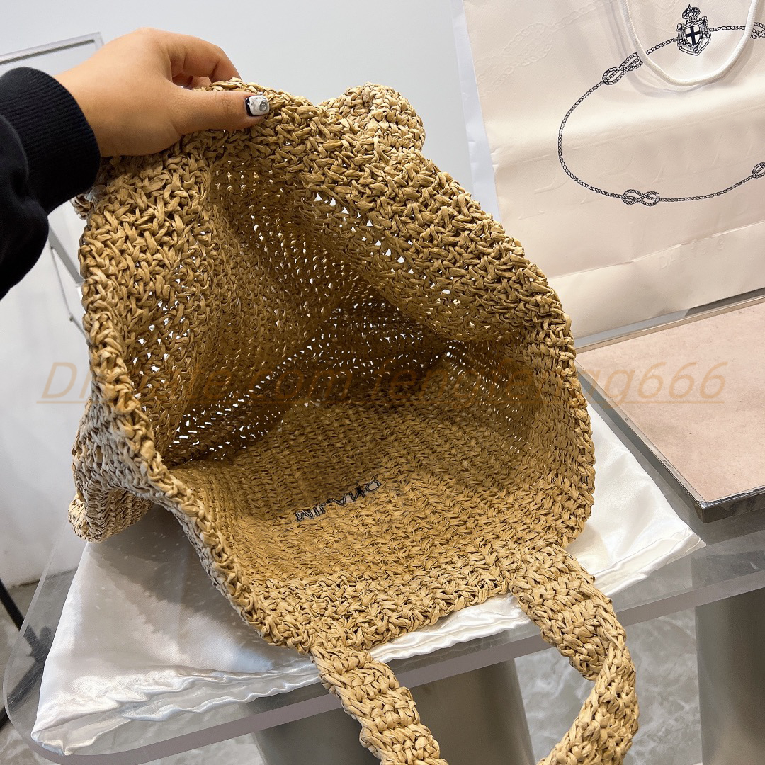 Designer di lusso Borse a tracolla da donna Borse a mano in fibra di cocco Borse alla moda Nuovi articoli ricami grandi borse la spesa casual Cartelle Borse Borse tessute