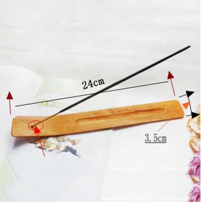 Fragrance Lamps Natural Plain Wood Incense Stick Ash Catcher Burner Holder Wooden Incense Sticks Holders Home Decoration