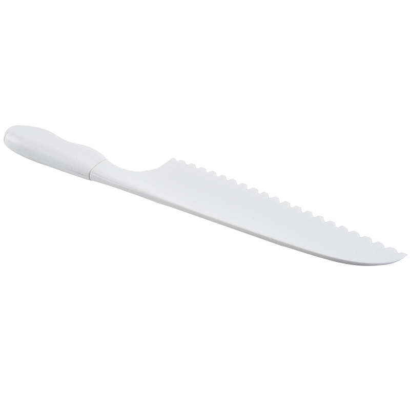 Couteau à fruits en plastique pour enfants cuisine salade de laitue coupe dentelé bricolage couteaux à gâteau 28.5*5CM dh876