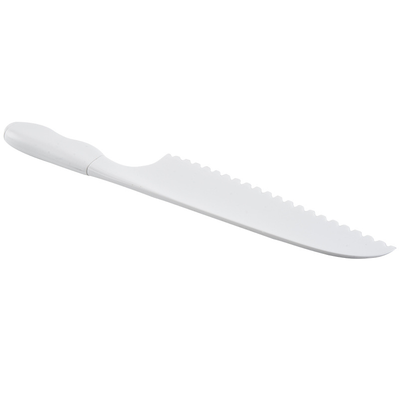 Coltello da frutta in plastica bambini Cucina Lattuga Insalata Taglierina seghettata Coltelli da torta fai-da-te 28,5 * 5 cm dh876