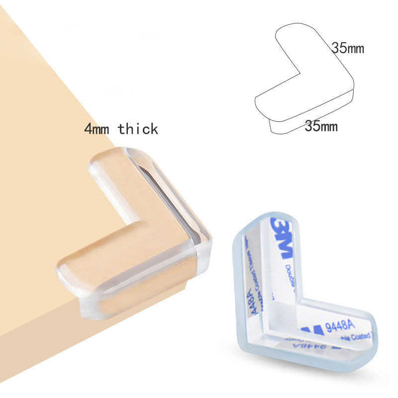 Hoekrand kussens 4-delige babyveiligheid siliconen tafel hoek hoek elektrische botsing botsingsbeveiliging cover G220525
