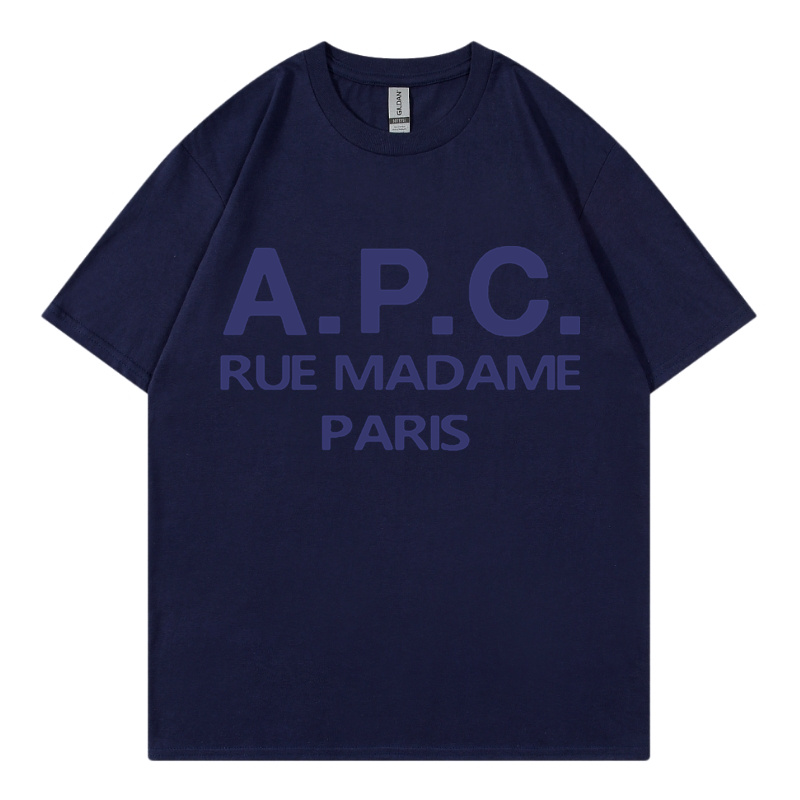 APC French Fashion Brand Mens T-shirts Print Letter Designer T-shirts For Womens Luxury T-Shirts Streetwear Tee Tees Femmes surdimensionnées Shirts APC Tshirts 2271